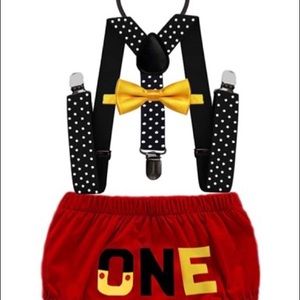 Mickey Mouse Baby Boy 1st Birthday Outfit.